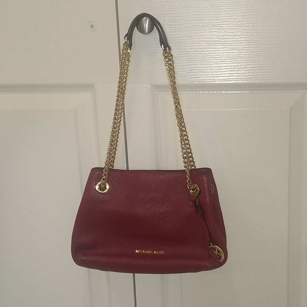 Micheal Kors purse with gold chain